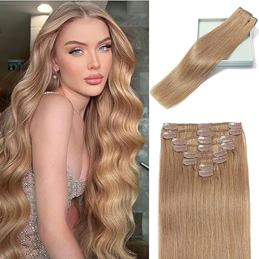 Set Easy Clip-On Deluxe Blond Mediu Set Easy Clip-On Deluxe Blond Mediu